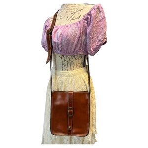 PATRICIA NASH Venezia Bag Cross/Shoulder Strap Beautiful Patina 9.5x8.5x1.25 EUC